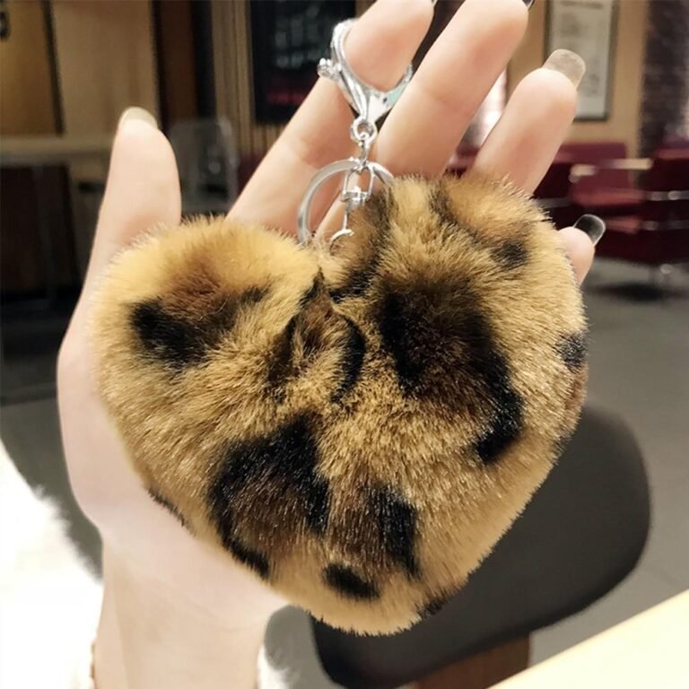 Porte-Clé Cœur  La Peluche Tigrée 3657