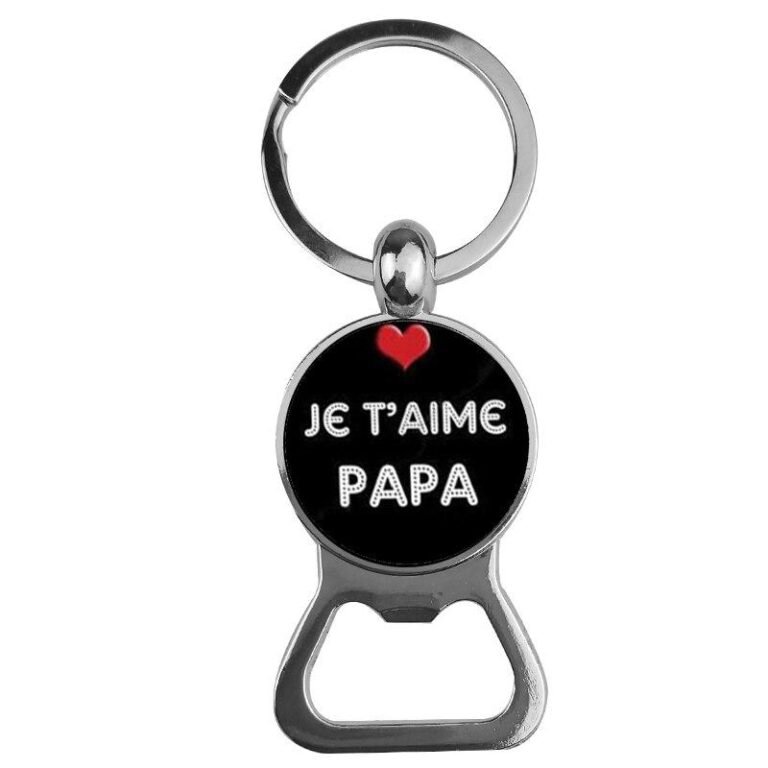 Porte-Clé Décapsuleur  Je T’Aime Papa (Acier) 3378