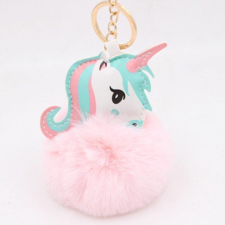 Porte-Clé Pompon Licorne 2892